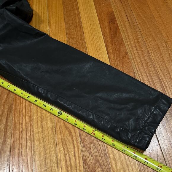 Nudie Jeans Co. Waxed Cotton Resin Hooded Parka Jacket Quilted Lining Sz Medium - Picture 7 of 10